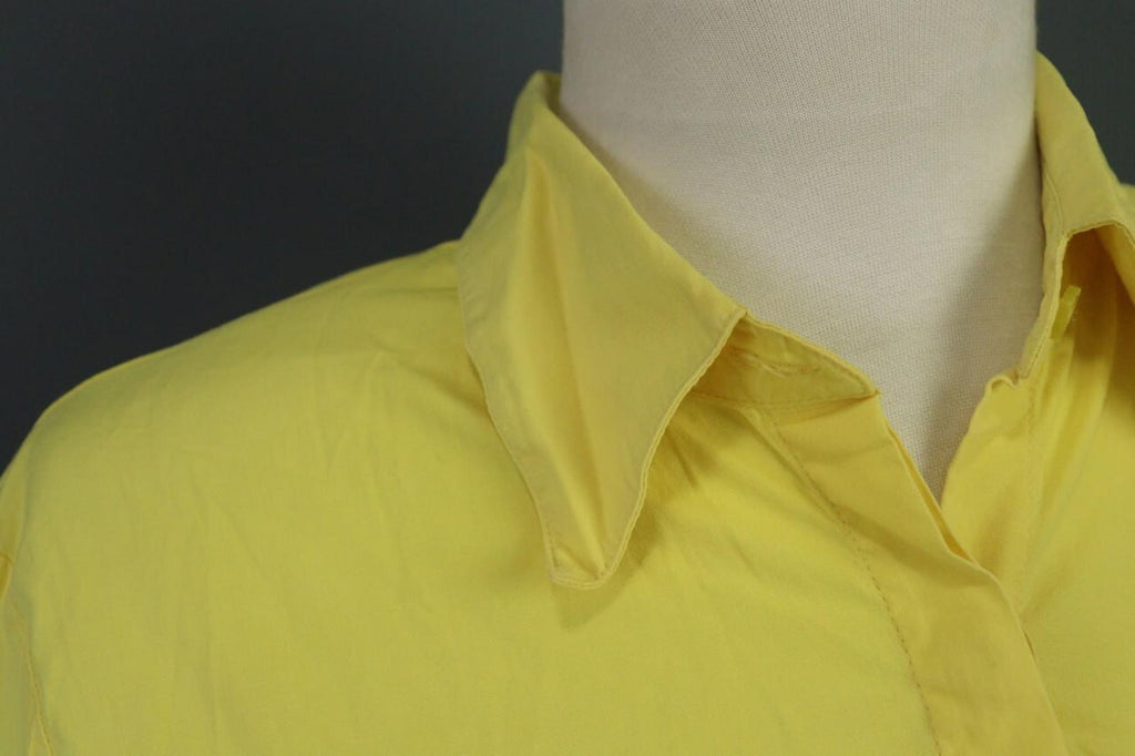 Versace Jeans Couture Button Down Yellow Shirt Vintage – Size Small