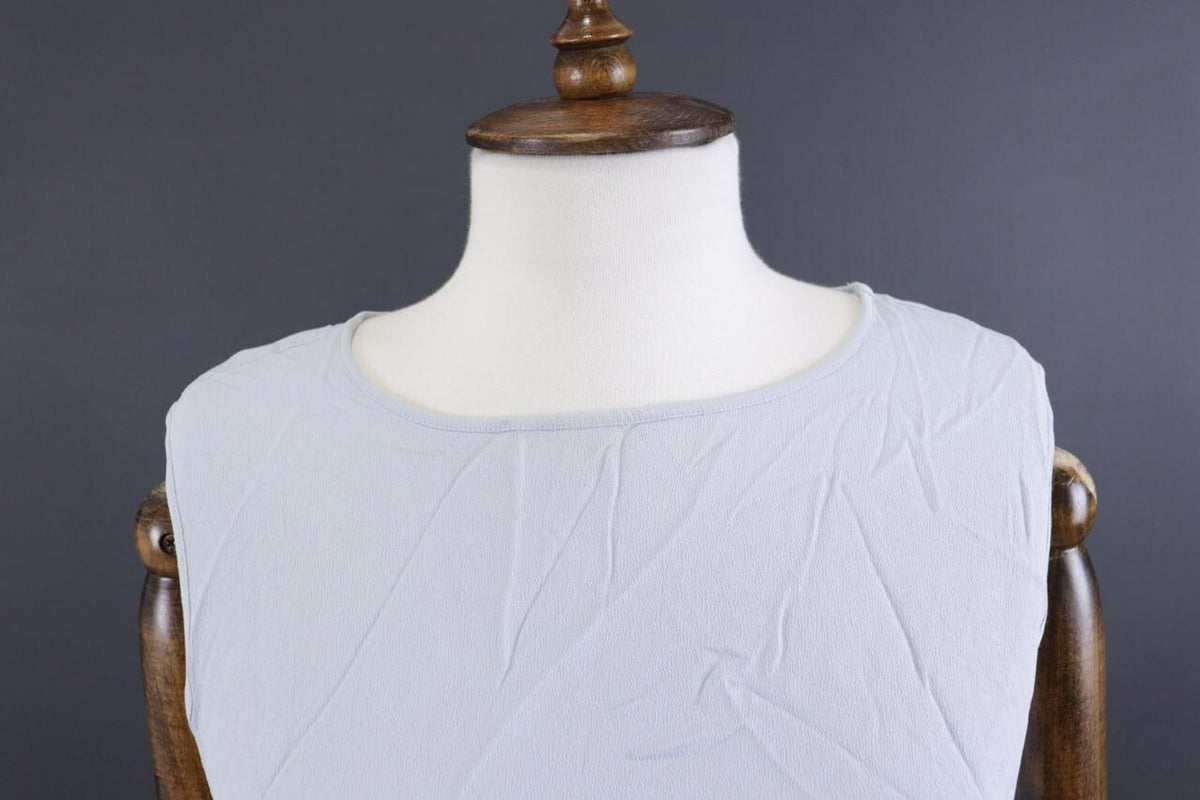 FABIANA FILIPPI Blue Sleeveless Silk Tank Top Tunic – Size 46 Large