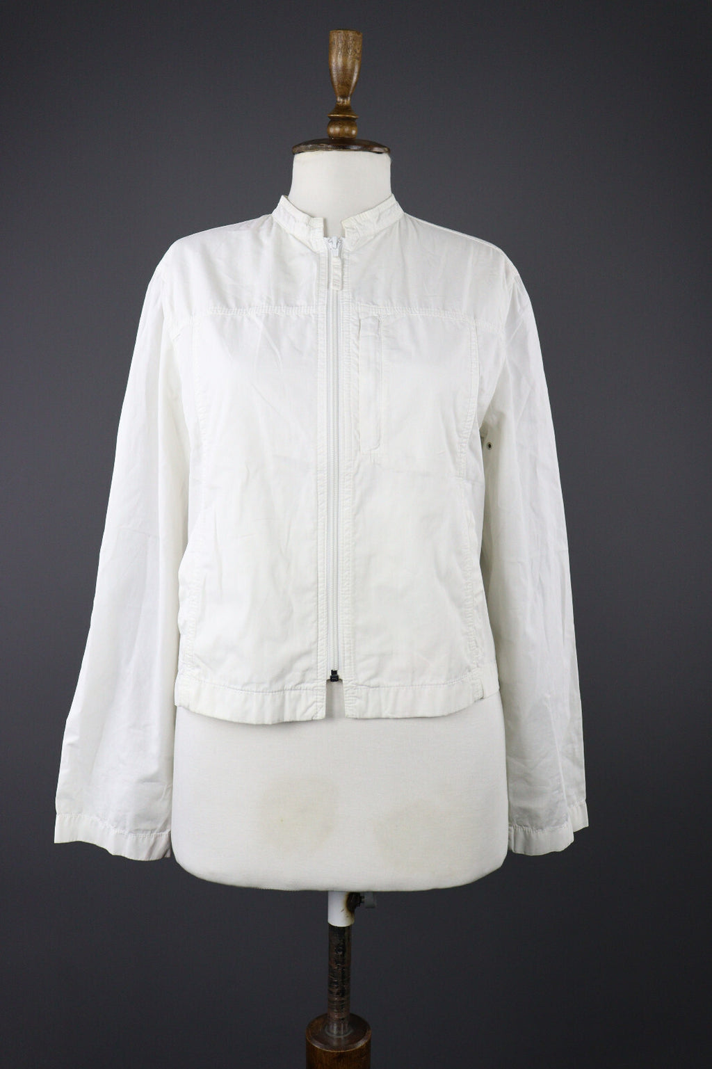 Armani Jeans Cropped Full Zip Bomber Jacket – Women's USA 10