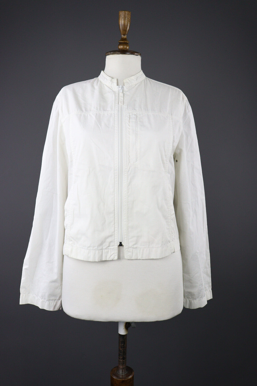 Armani Jeans Cropped Full Zip Bomber Jacket – Women's USA 10