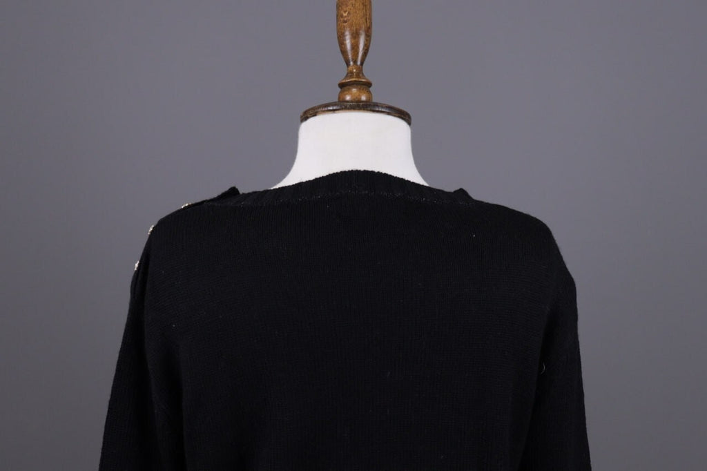 Princess Goes Hollywood Black Love Story Cashmere Knit Sweater – Size 36