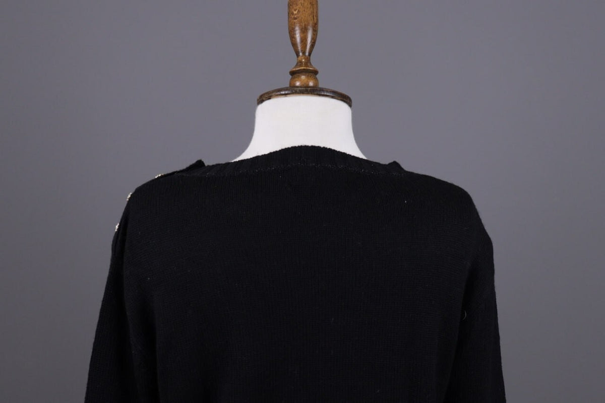Princess Goes Hollywood Black Love Story Cashmere Knit Sweater – Size 36
