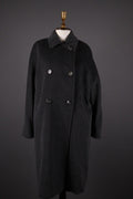 MAX MARA Gray Wool Double Breasted Relaxed Overcoat – Size US 10