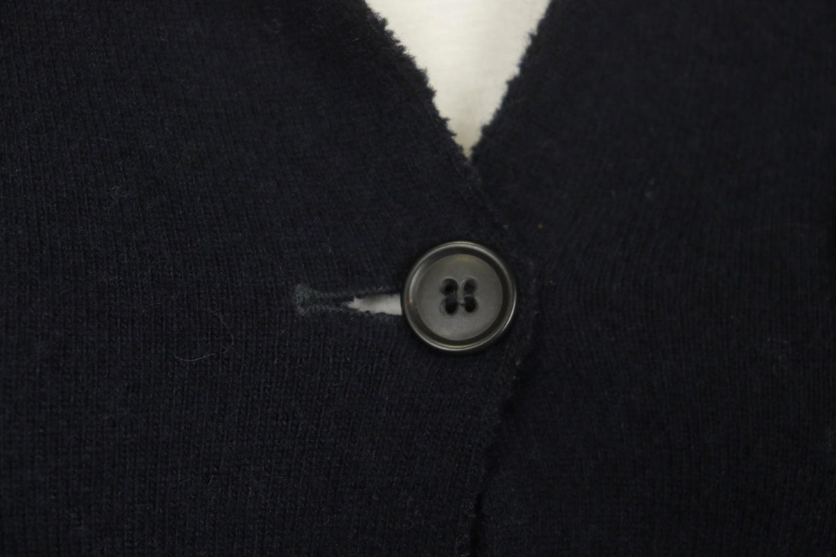 BARENA Black Knit Long Sleeve Patch Pocket Button Front Blazer Jacket – Size 42