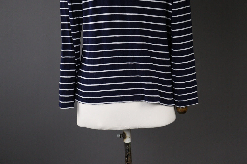 Lauren Ralph Lauren Blue Stripe Long Sleeve Pullover Sweater – Size L