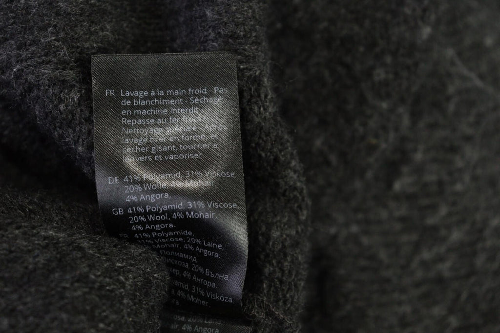 OSKA Gray Lagenlook Obersized Wool Mohair Angora Cardigan Sweater