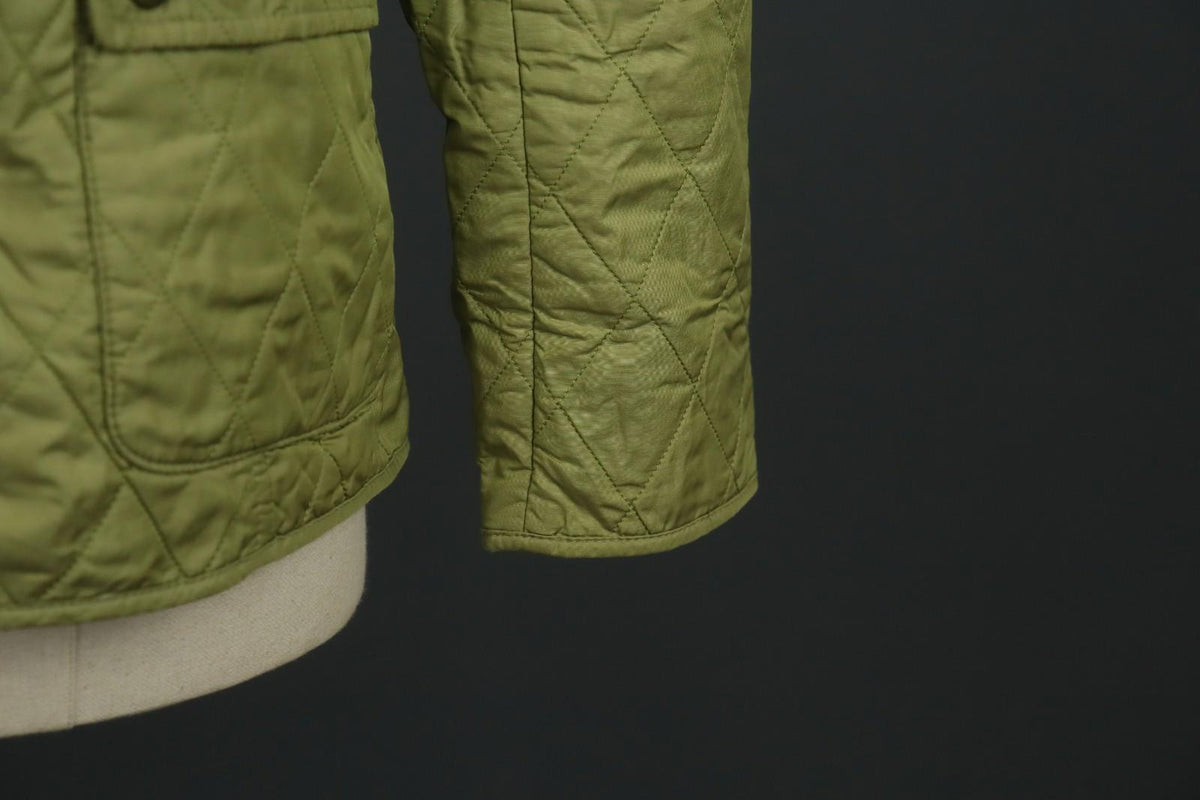 BARBOUR Green Long Sleeve Collared Flap Pocket Snap Front Quilted Jacket – Size 38