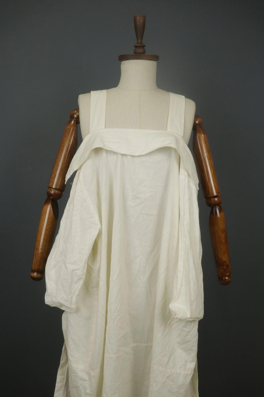 BARBARA LANG Cotton Square Neck Sleeveless Knee Length Pullover Tank Dress Sz L