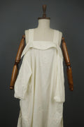 BARBARA LANG Cotton Square Neck Sleeveless Knee Length Pullover Tank Dress Sz L