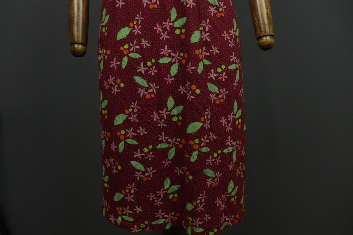 GUDRUN SJODEN Multicolor Floral Cotton Sleeveless Round Neck Tank Dress – Size M