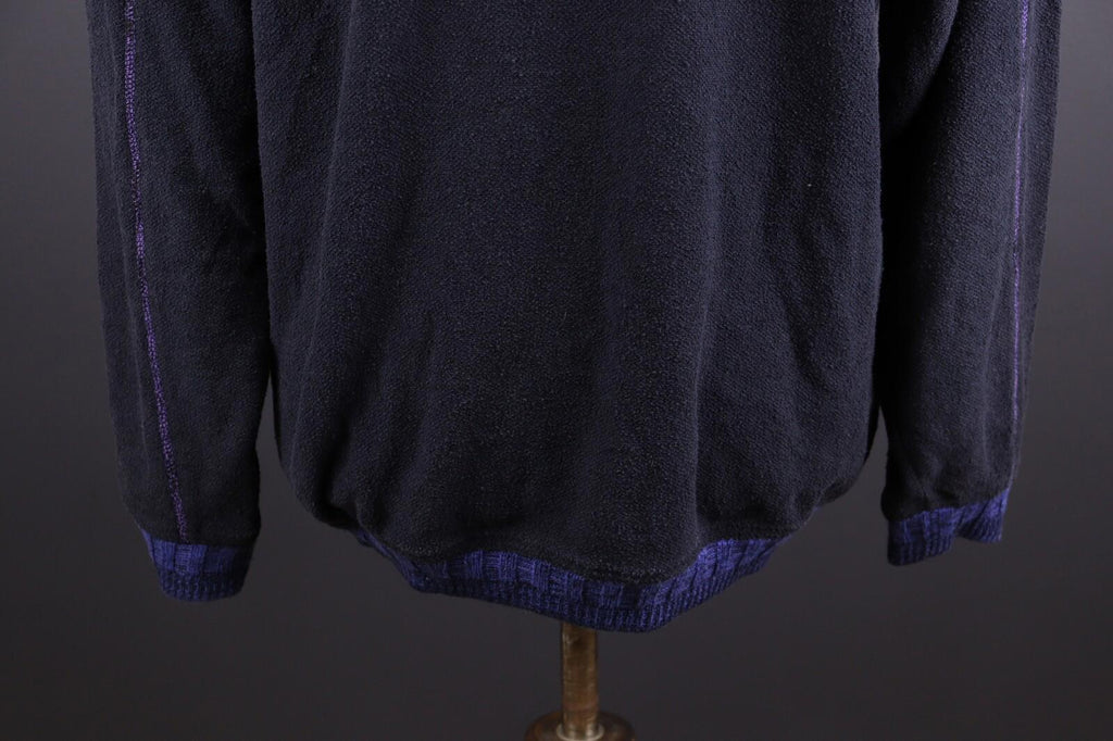 CARLO COLUCCI Blue Knit Vintage Long Sleeve Sweater – Size S