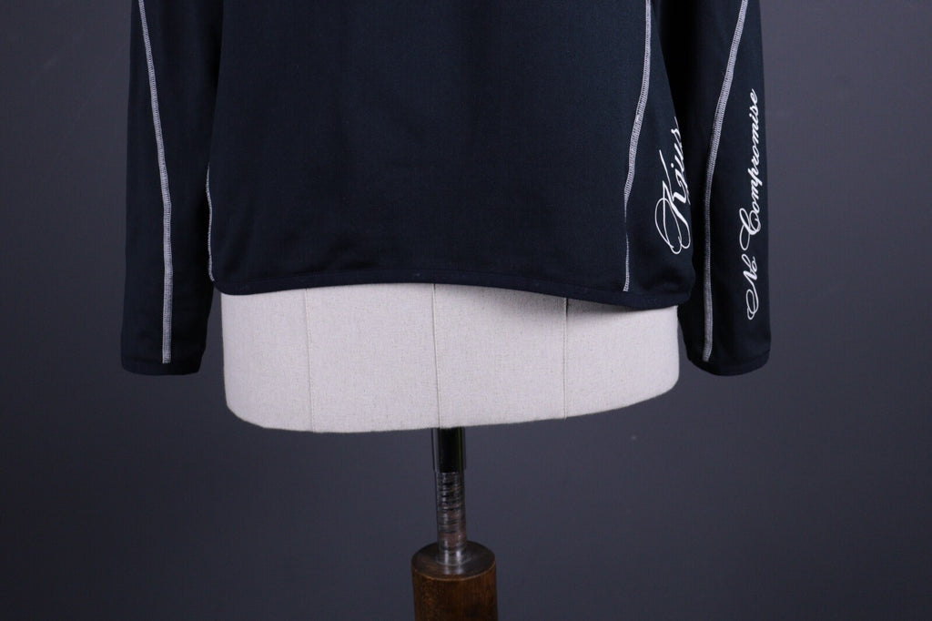 KJUS Black Fleece Pullover Activewear Outdoor Ski Fleece Base Layer 42 / XL