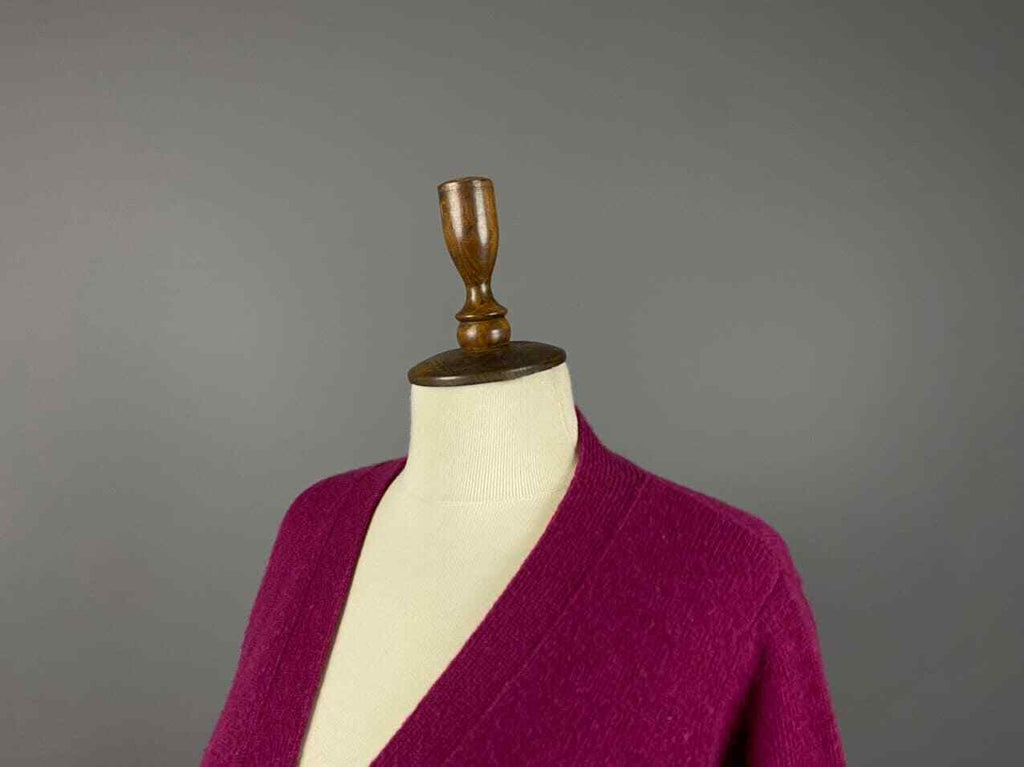 Aspesi Pink 70% Wool 30% Cashmere V-Neck Cardigan Sweater – Women's M