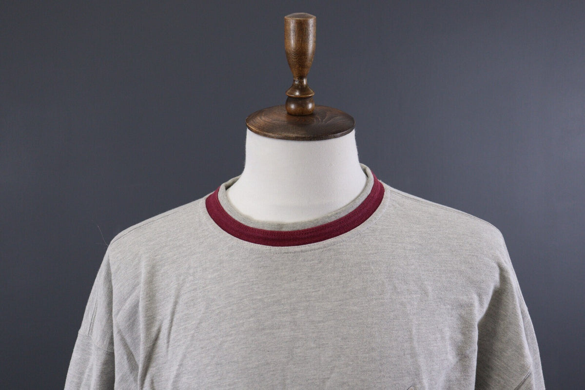 Vintage Carlo Colucci Embroidered Logo Gray Sweatshirt – Size L US 42-44 EU 52-54