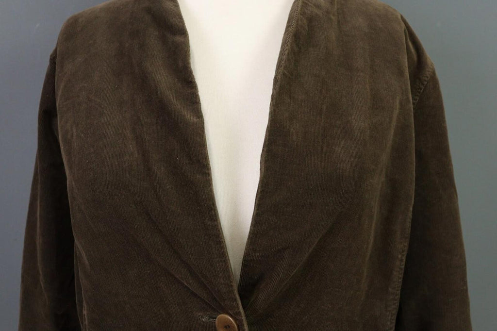 OSKA Slim Fit Brown Corduroy Blazer Jacket – Size 2