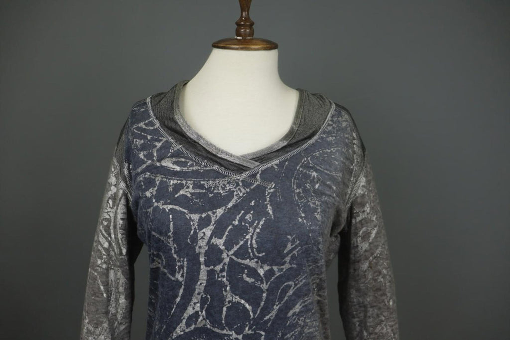 BEATE HEYMANN Multicolor Printed Long Sleeve Pullover Activewear Hoodie – Size 14
