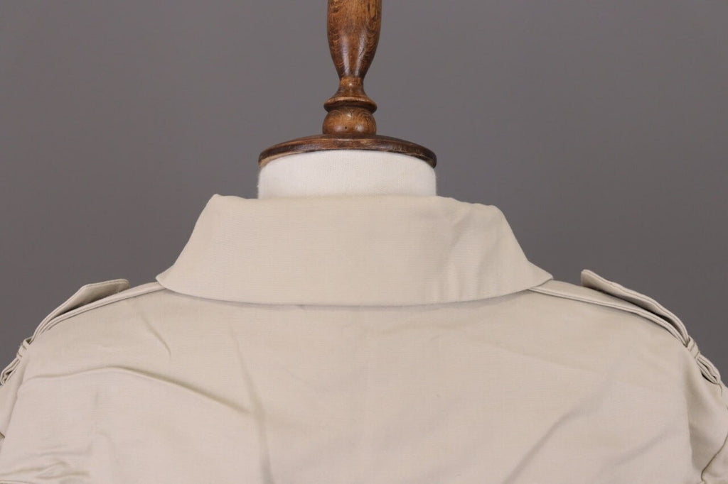Laurel Beige Double Breasted Designer Wool Cropped Coat Jacket – Size 44