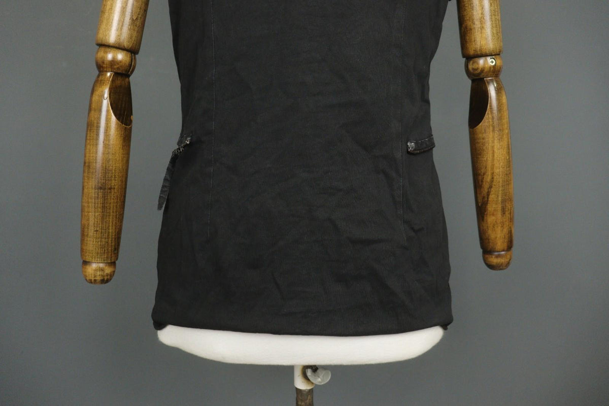 RUNDHOLZ DIP Black Casual Short Sleeve Collared Full Button Front Shirt – Size M