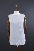 FABIANA FILIPPI Blue Sleeveless Silk Tank Top Tunic – Size 46 Large
