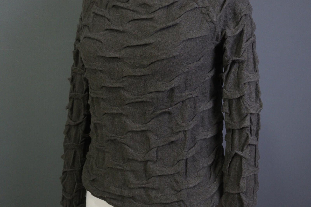 Absolut by ZEBRA Angora Wool Crew Neck Textured Knit Pullover Sweater – Size 2