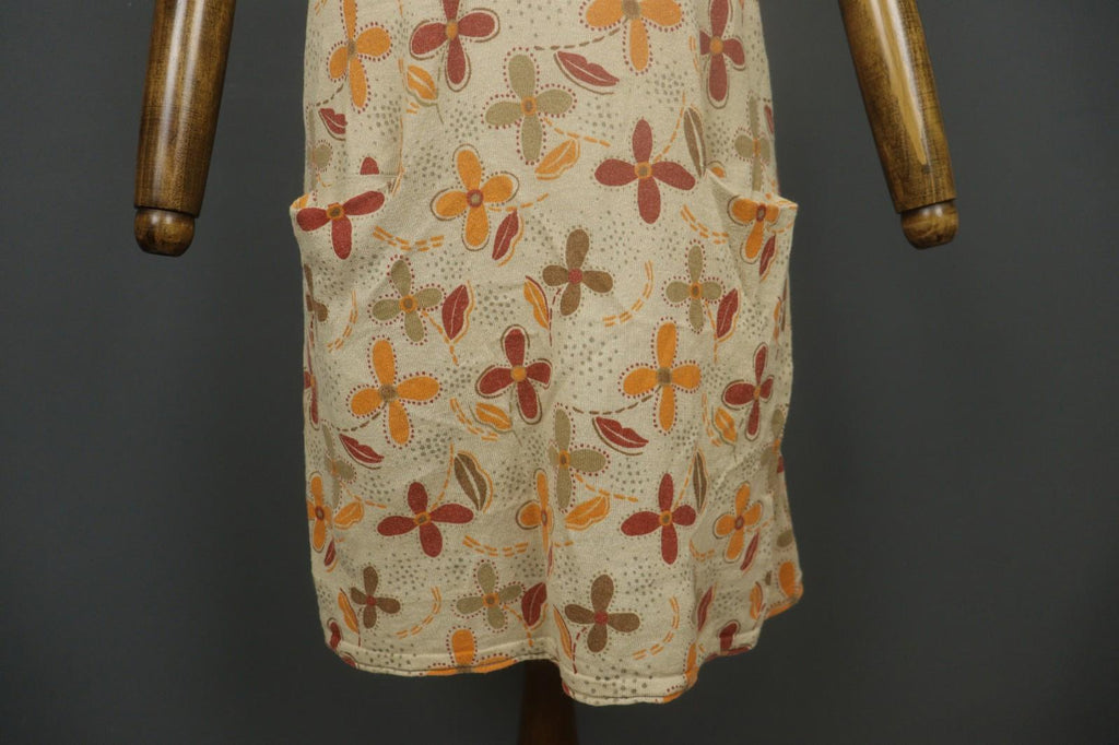 GUDRUN SJODEN Multicolor Floral Print Round Neck Sleeveless Tank Dress – Size M