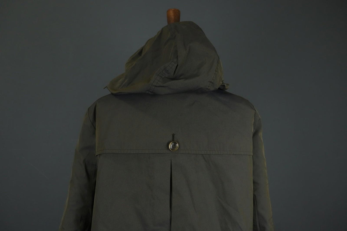 MAX MARA WEEKEND Dark Green Long Sleeve Hooded Windbreaker Jacket – Size 42