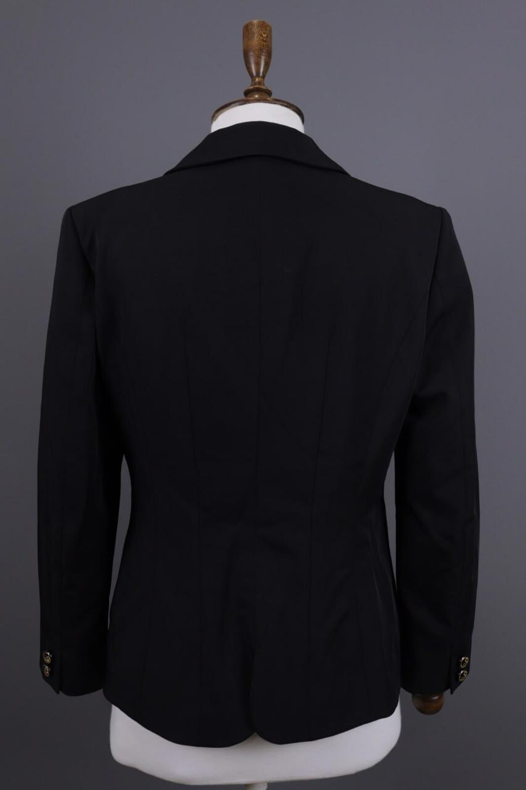 CLASS ROBERTO CAVALLI Black Two Button Lightweight Blazer Jacket – Size 44