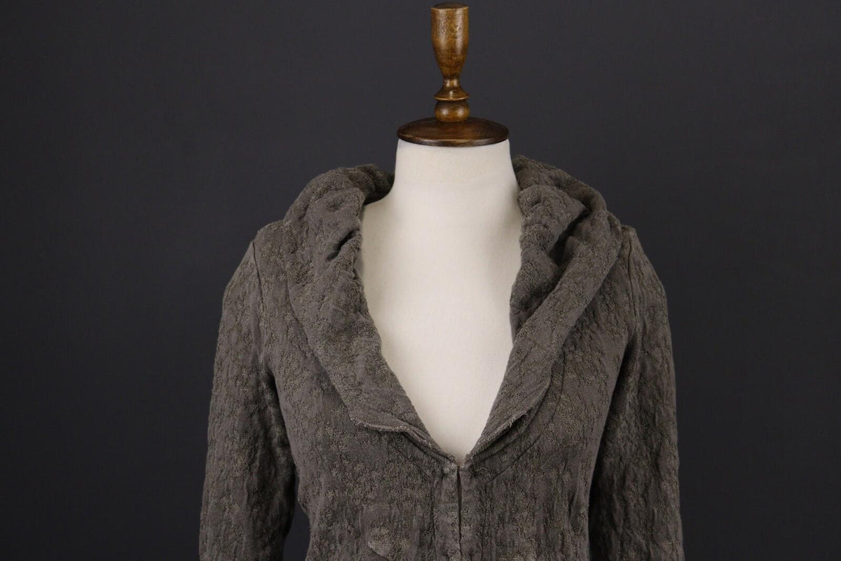 TRANSIT PAR SUCH Linen Embroidered Lagenlook Lightweight Coat Jacket – Size 2