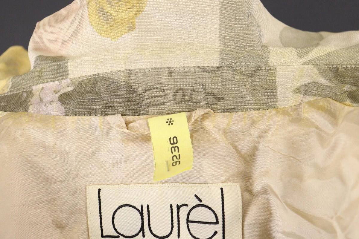 LAUREL by ESCADA Multicolor Floral Silk Linen Lightweight Blazer Jacket – Size M