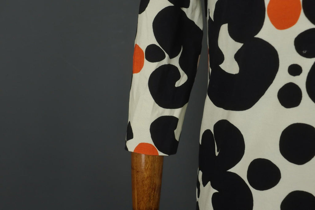 MARIMEKKO SIERRA Multi Patterned Viscose Snap Shoulder Sheath Dress – Size S