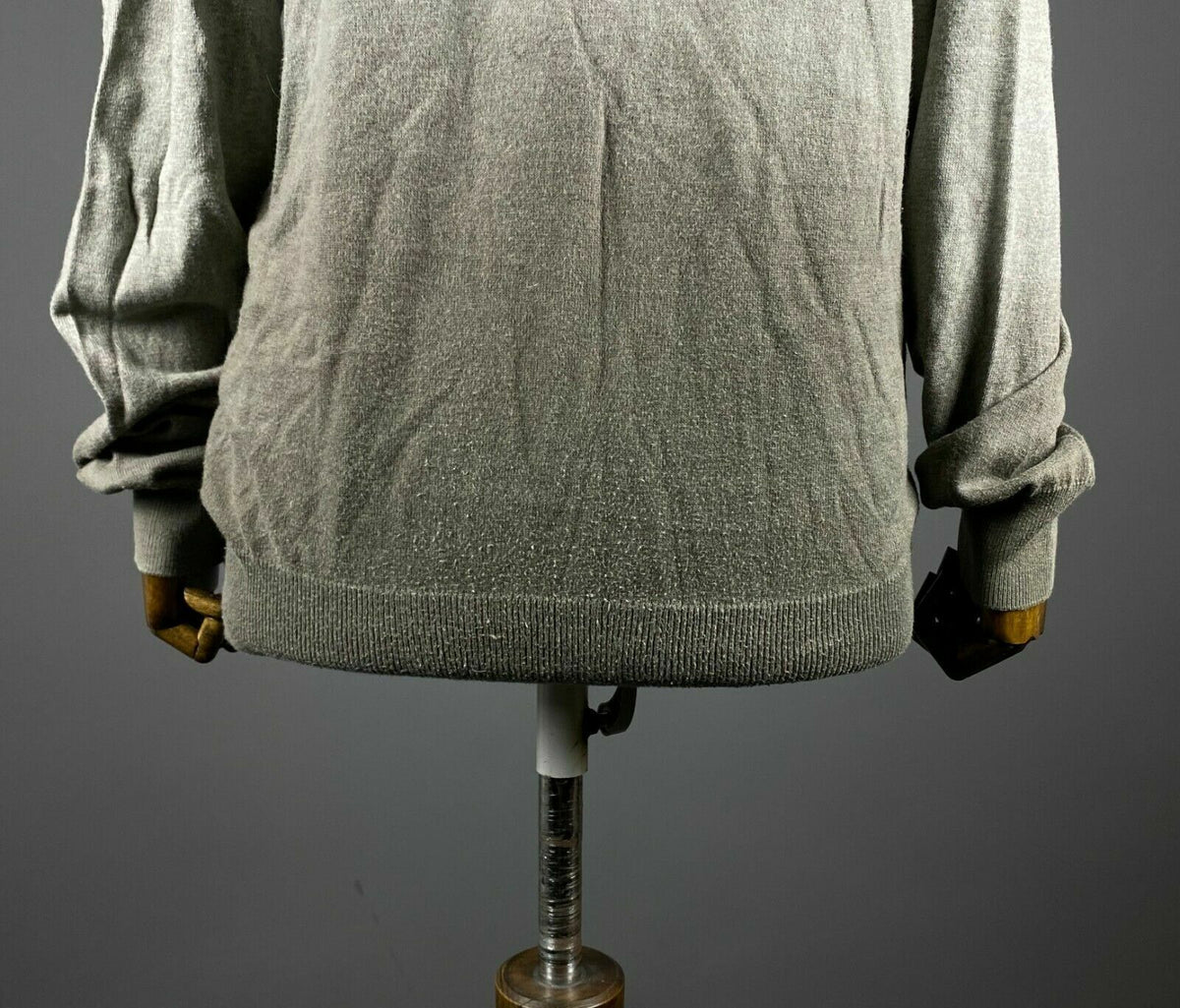 Desigual Why Grey Crew Neck Cotton Jumper Sweater – Women's L