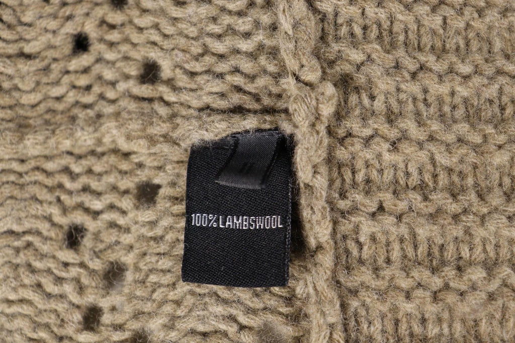 OSKA Brown Wool Knit Long Sleeve Drape Cardigan Sweater – Size 2