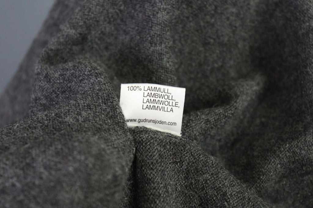 GUDRUN SJODEN Pullover Sweater Gray Wool Knit Lagenlook – Size M