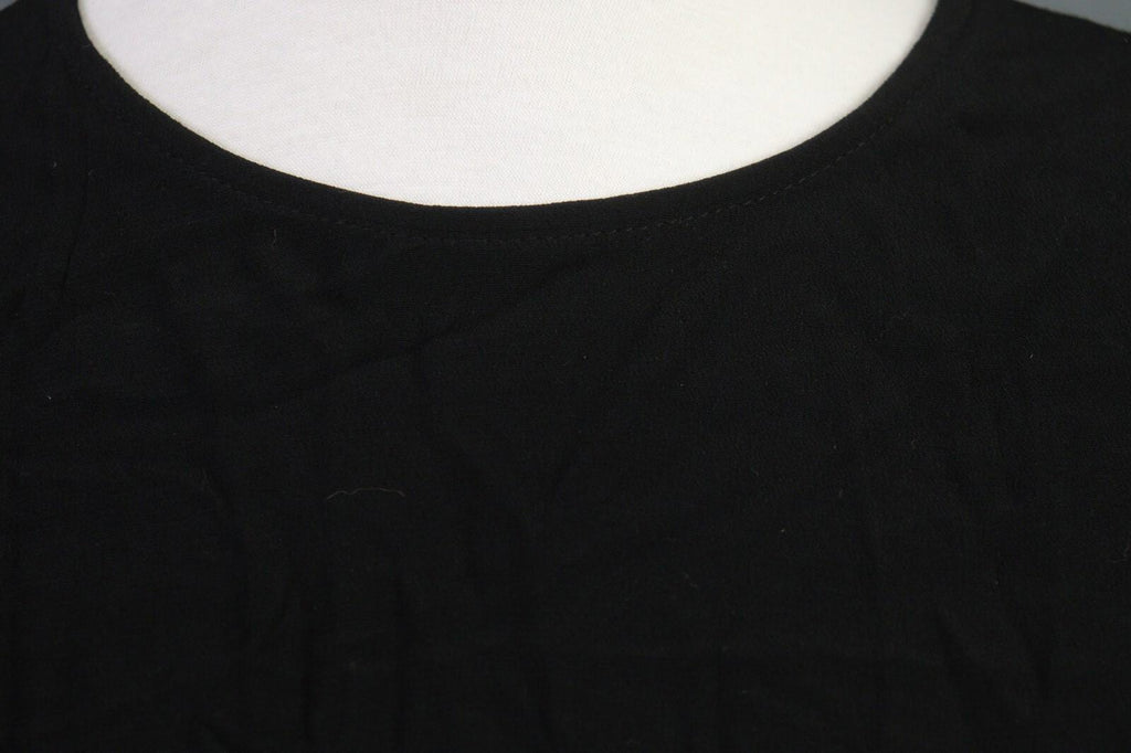 ANNETTE GORTZ Black Viscose Knee Length Sheath Dress – Size 40