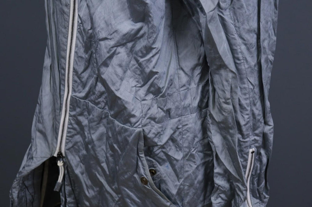 ANNETTE GORTZ Gray Collared Long Sleeve Full Zip Windbreaker Rain Coat – Size 42
