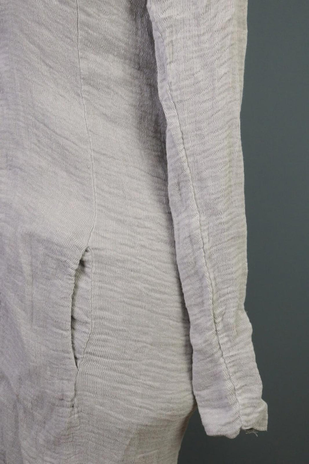 TRANSIT PAR SUCH Gray Linen Lagenlook Long Cardigan Sweater – Size 2