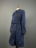 Raw Correctline By G-Star Blue Double Breasted Coat – Women's M