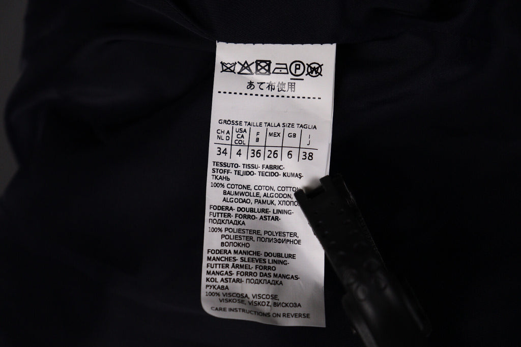 Weekend Max Mara Black Corduroy Two Button Blazer Jacket – Size I 38 / GB 6