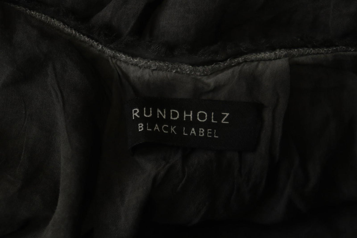 RUNDHOLZ Gray Round Neck Casual Long Sleeve Regular Fit Pullover Blouse Top Sz M