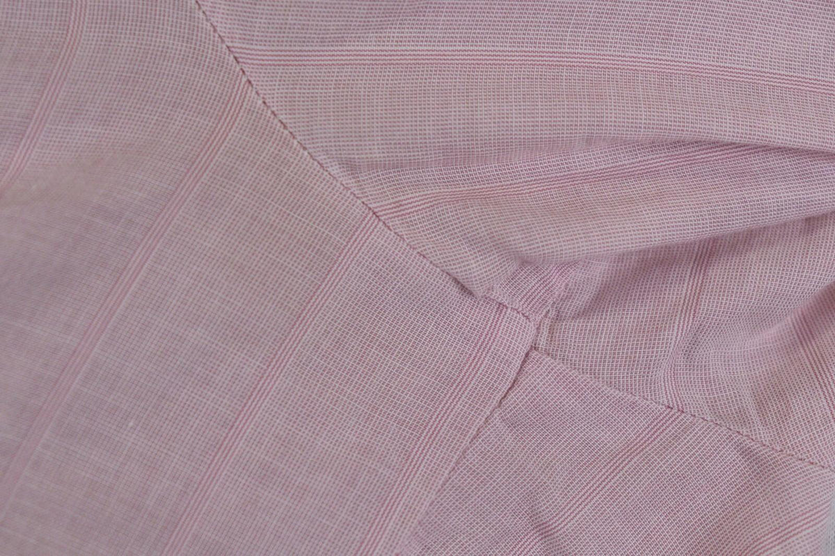 BURBERRY BRIT Pink Lightweight 3/4 Sleeve Stretch Button Down Shirt – Size XS