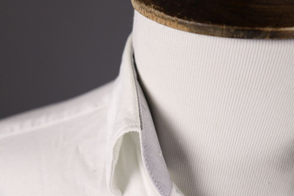Hackett London Slim Fit White Luxury Long Sleeve Button Down Shirt – Size S