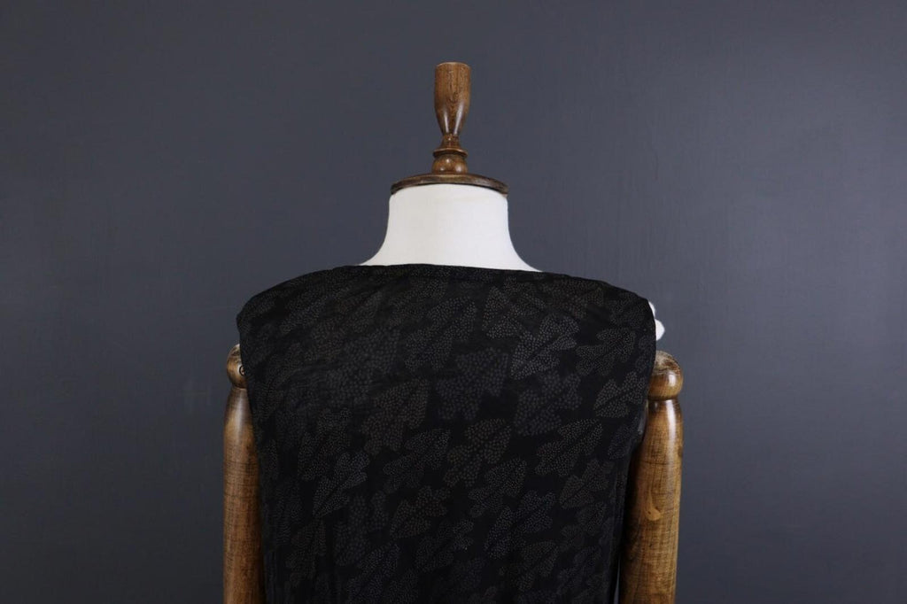 GUDRUN SJODEN Dress Black Designer Summer Sleeveless Long A-Line – Size XL