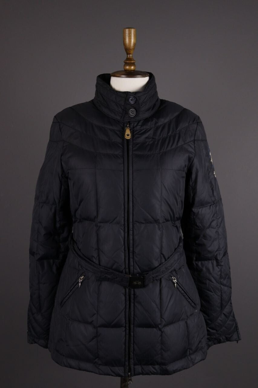 La Martina Saddlery Winter Snow Polo Belted Full Zip Quilted Down Jacket – Size L