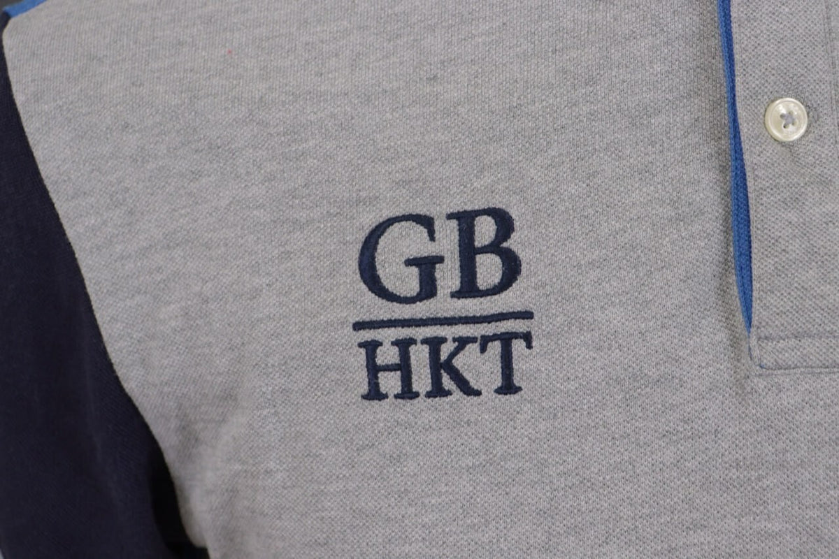 Hackett London Classic Fit GB Gray Summer #3 Short Sleeve Polo Shirt – Size M – Used
