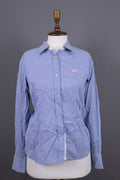 La Martina Blue Pinstripe Long Sleeve Blouse Shirt – Size M – Used