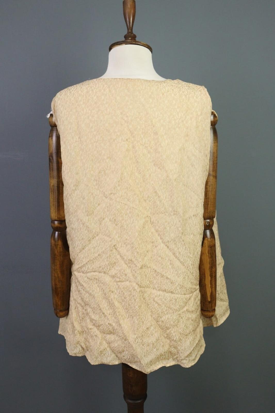BARENA VENEZIA Beige Sleeveless Blouse Tunic Shirt – Size L