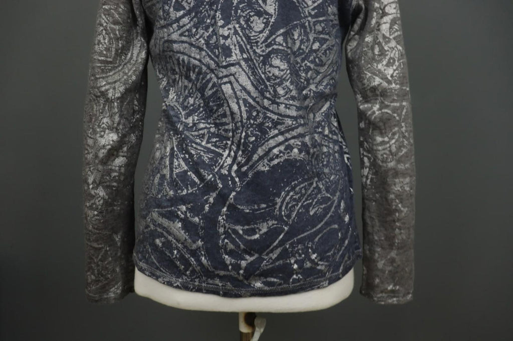 BEATE HEYMANN Multicolor Printed Long Sleeve Pullover Activewear Hoodie – Size 14
