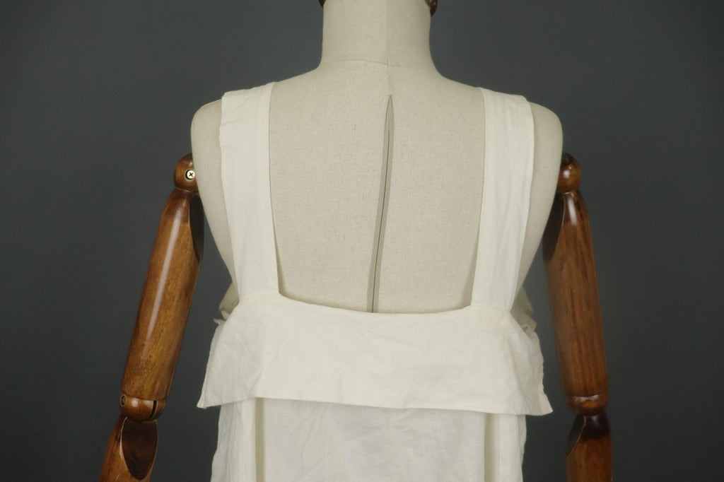 BARBARA LANG Cotton Square Neck Sleeveless Knee Length Pullover Tank Dress Sz L
