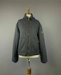 Versace Jeans Couture Black Full Zip Hooded Nylon Jacket – Women's XL
