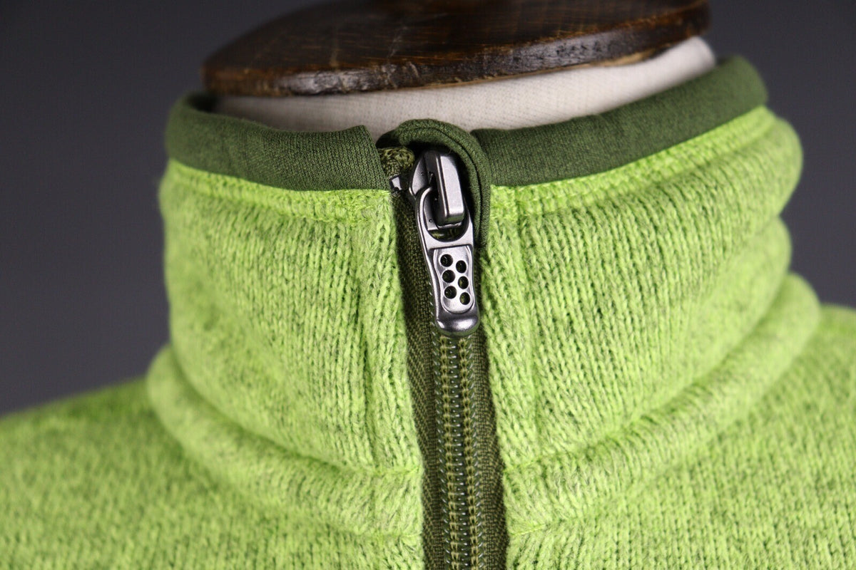 Patagonia Green Full Zip Hiking Outdoor Fleece Sherpa Jacket – Size XS